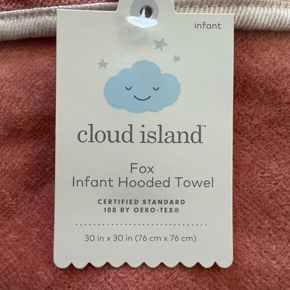 NWT Cloud Island Fox Hooded Towel - Picture 2 of 4